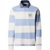 Hackett London T-Shirt 'Heritage' bleu clair / blanc