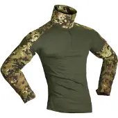 Invadergear T-shirt à Manches Longues Combat