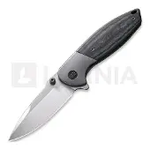 We Knife Nitro Mini, Gray Titanium, Black Micarta Inlay