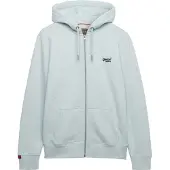 Superdry Veste de survêtement 'Essential' bleu marine / bleu pastel