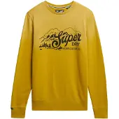 Superdry Homme Sweat Décontracté Lo-fi Outdoors Yellow Taille: Xxl