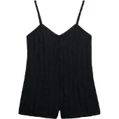 Superdry Lace Cami Playsuit Sleeveless Romper Noir 2XS Femme