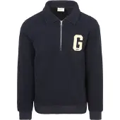 Gant Halfzip Sweater Fleece Marine