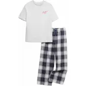 Marks & Spencer Pyjama bleu foncé / gris chiné / rouge clair
