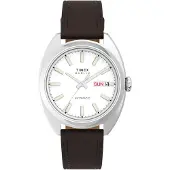 Timex Montre à affichage analogique 'Marlin Draper' chocolat / blanc