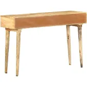 vidaXL Table console 115x35x76 cm Bois de manguier massif