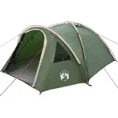 vidaXL Tente dôme 4 personnes 308 x 268 x 130 cm Imperméable Vert Taffetas