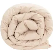 vidaXL Couverture d'été beige 200 x 220 cm 100 % kapok naturel