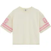 We fashion T-Shirt jaune pastel / rose clair