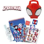 Spiderman Set d'écriture avec étui à crayons 3D -