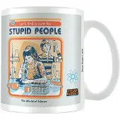 Steven Rhodes Mug Merchandising Fun de - Let's Find A Cure For Stupid People - pour Indifférent - blanc - Taille Standard