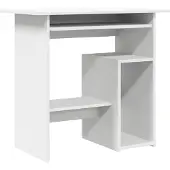 vidaXL Bureau blanc 80x45x74 cm bois composite