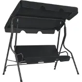 vidaXL Balancelle de jardin Anthracite 170 x 110 x 153 cm
