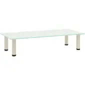 vidaXL Table TV Mat 80x35x17 cm verre trempé