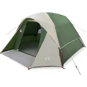 vidaXL Tente de camping 4 personnes Vert Étanche