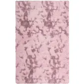 vidaXL Tapis Shaggy à poils longs NAVARRA rose poudré 130x200 cm