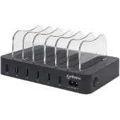 Manhattan 102254 6-Port USB-Ladestation USB-A-Ports 2,4 A/5 V 55W
