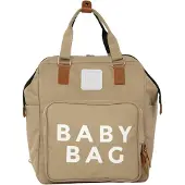 Bagmori Sac à langer noisette / blanc