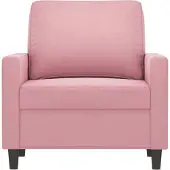 vidaXL fauteuil rose 60 cm velours