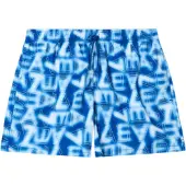 EA7 pour homme. 7M001715_AF21250 Maillot de bain bleu Graphic Series avec imprimé logo (S), Beachwear, Polyester