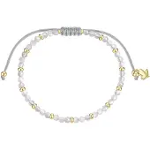 Glanzstücke Bracelet jaune d'or / blanc perle