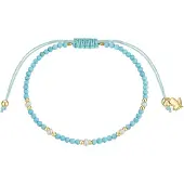 Glanzstücke Bracelet bleu clair / jaune d'or