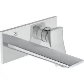 Ideal standard IDS Mitigeur monocommandé pour lavabo mural CHECK kit 2, bec 180mm chromé