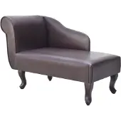 vidaXL Chaiselongue simili cuir marron
