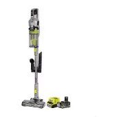 Pgb-Europe Aspirateur sans fil 18 V ONE+ Brushless RSVS18BL-1C40G, puissance d'aspiration de 90 AW, moteur sans balais, avec batterie 4,0 Ah et chargeur 2,0 A, anthracite