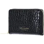 Ted Baker porte-monnaie Varlee Croc Effect Small Zip Around Wallet Black noir