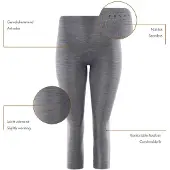 Falke Legging femme 3/4 Tights Wool-Tech Light