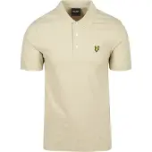 Lyle & Scott Polo Gris Taupe Unie Beige taille L