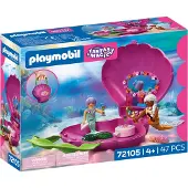 Playmobil Seashell Handbag With Mermaid Construction Game Rose Enfants