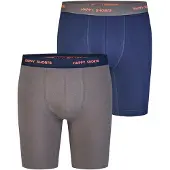 Happy Shorts Boxers ' Jersey ' bleu / gris
