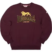 Lonsdale Sweat-shirt 'LAWINS' jaune / bordeaux / noir