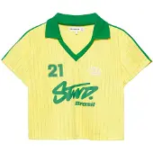 Pull&Bear T-shirt jaune / vert / blanc