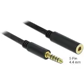 DeLOCK Câble d'extension Jack 4,4 mm 5 broches Mâle vers Femelle 5 m