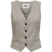ONLY Gilet de costume 'ONLLIinda' mastic