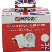 Skross Adaptateur Europe Vers Royaume-uni