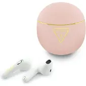 GUESS Écouteurs sans fil TWS GUTWSA15HETP (petit imprimé rond) rose
