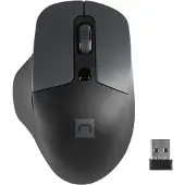 Natec Mysz , BlackBird 2, cicha, bezprzewodowa, 1600 DPI, optyczna, czarna | Mysz | optyczna | bezprzewodowa | czarna/szara | BlackBird 2