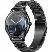 COLMI Montre connectée L28 (noire + bracelet en acier noir)