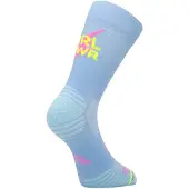 Sporcks Chaussettes Girls Power Bleu Jaune, Taille S