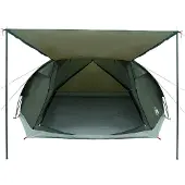 vidaXL Tente de type cabane, 8 personnes, vert armée, polyester et acier