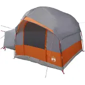 vidaXL Tente pour hayon avec double toit, hydrofuge, gris et orange