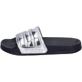 Adidas Mule 'Adilette' noir / argent