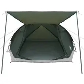 vidaXL Tente de type cabane, 6 personnes, vert armée, polyester et acier