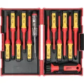 YATO Jeu de tournevis isolés VDE 1000 V (PH, PZ, plat, Torx), 13 pièces