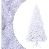 vidaXL Arbre de Noël artificiel avec branches épaisses blanc 240cm PVC