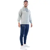 Givova King Cotone Terry Poker Tracksuit Bleu,Gris S Homme